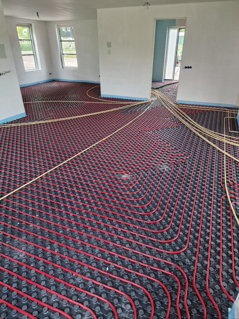 nieuw bouw vloer verwarming