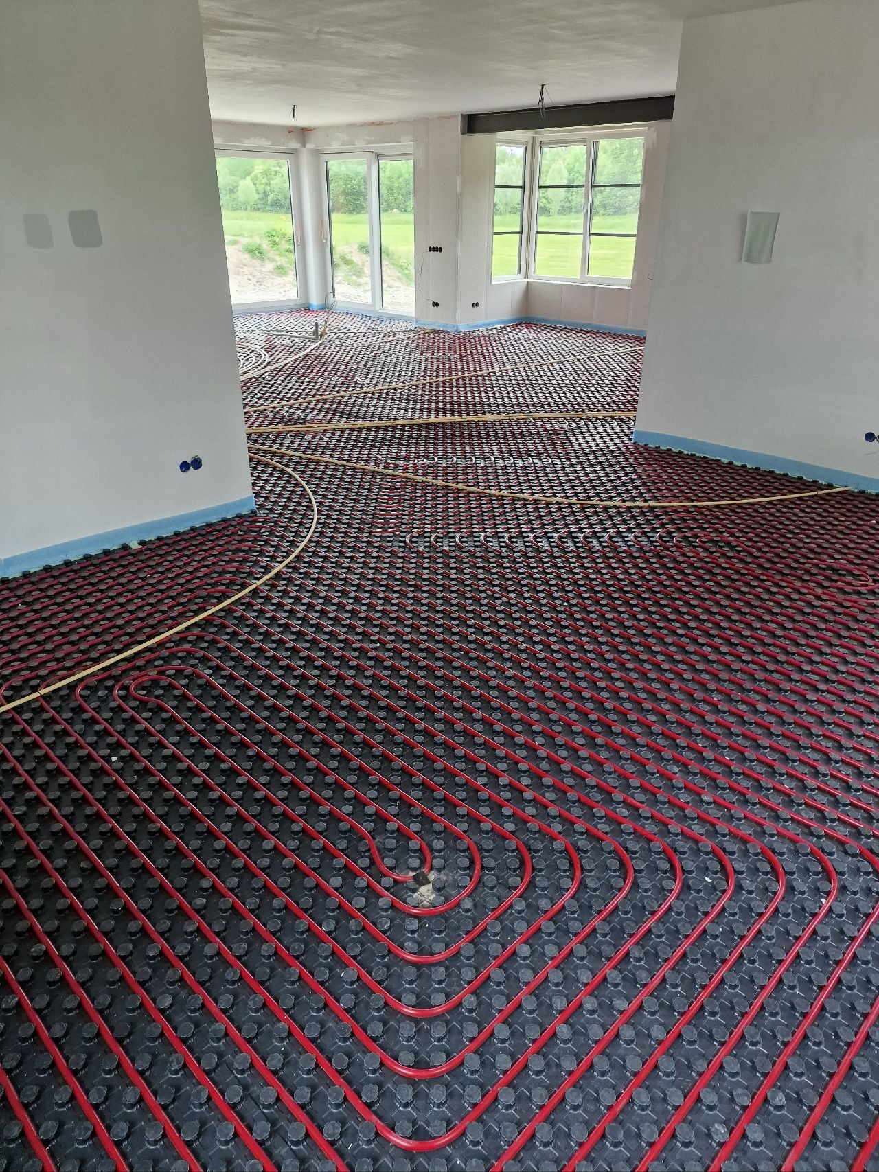 Vloerverwarming noppenplaat Vloerverwarming noppenplaat