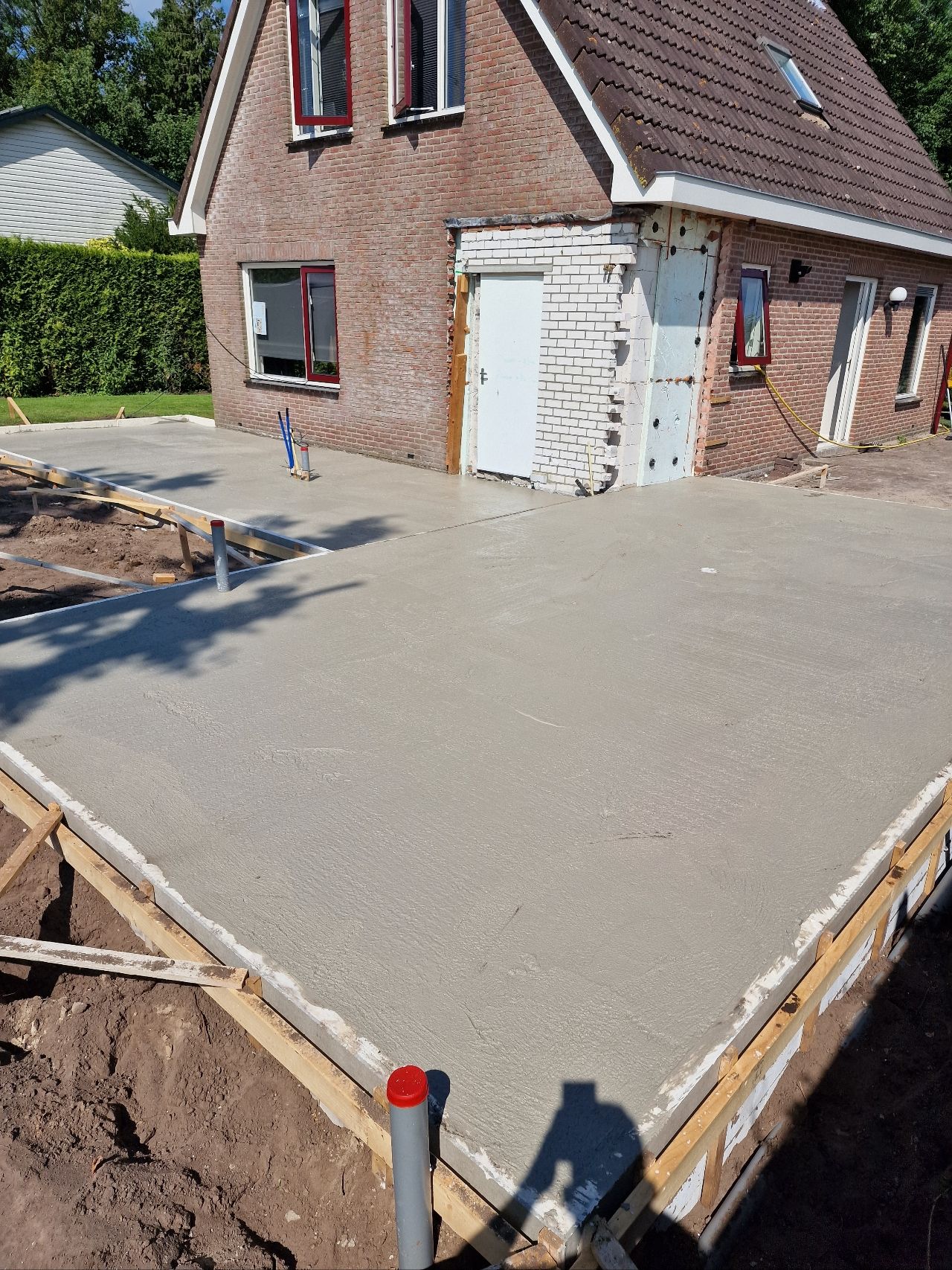 Betonvloer aanbouw Balk Betonvloer aanbouw