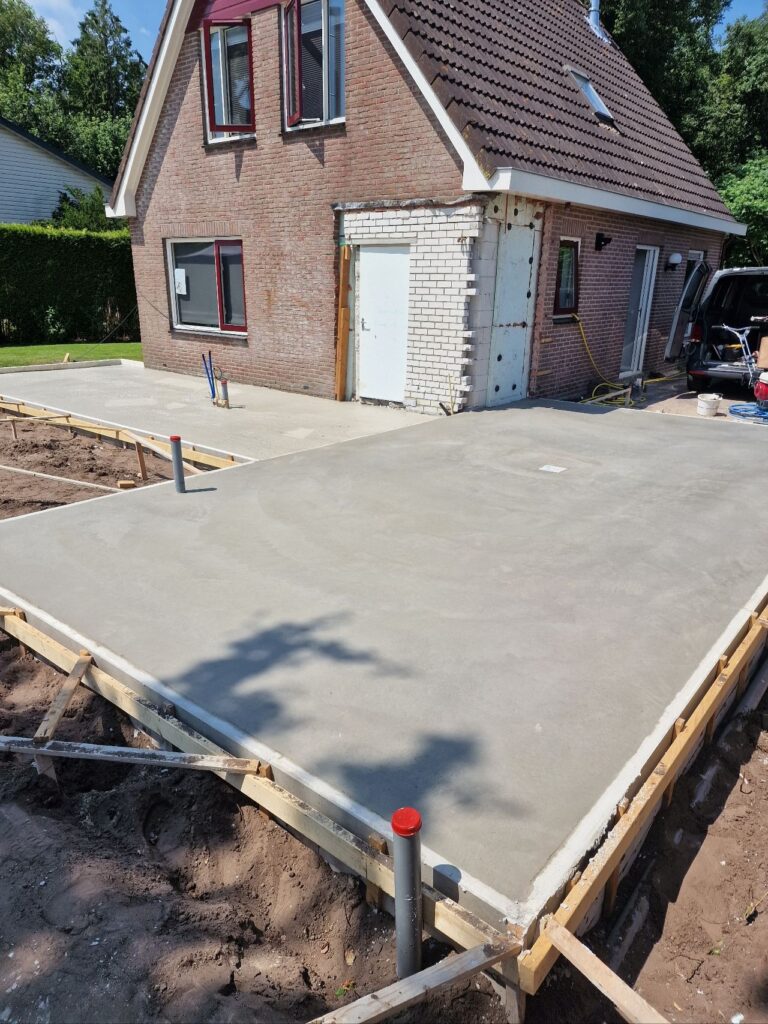 gevlinderde betonvloer